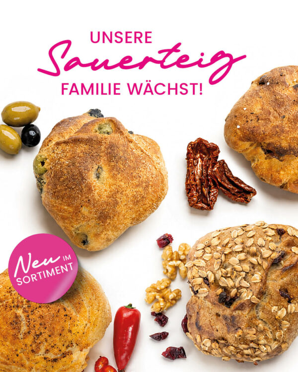 Vier neue Lieblingsweckerl